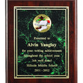 9 X 12 INCH PLAQUE WITH MARBLEIZED PLATE TAKES INSERT