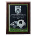 9 X 12 INCH SOCCER PHOTO SPORTS PLAQUE WITH LASER ENGRAVED PLATE