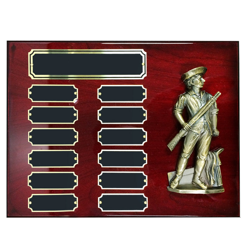 9 X 12 INCH MINUTEMAN PERPETUAL PLAQUE