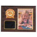 9 X 12 WALNUT FINISH PHOTO PLAQUE