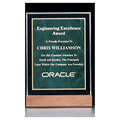 Emerald Marble Acrylic Award with American Walnut 5" x 7 5/8" Base