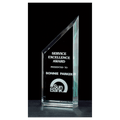 3 1/4" x 8" Zenith Series Jade Acrylic Free Standing Award