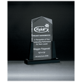 6 1/2" x 8" Spire Series Clear Acrylic Upright on Black Acrylic Base