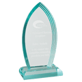 5" x 8 3/4" Flame Series Jade Acrylic Award