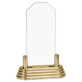 Medium Clear Clip Corner Acrylic with Gold Base