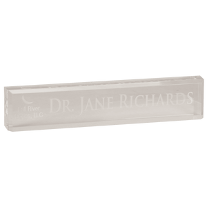 Clear 10" x 2" Acrylic Desk Wedge