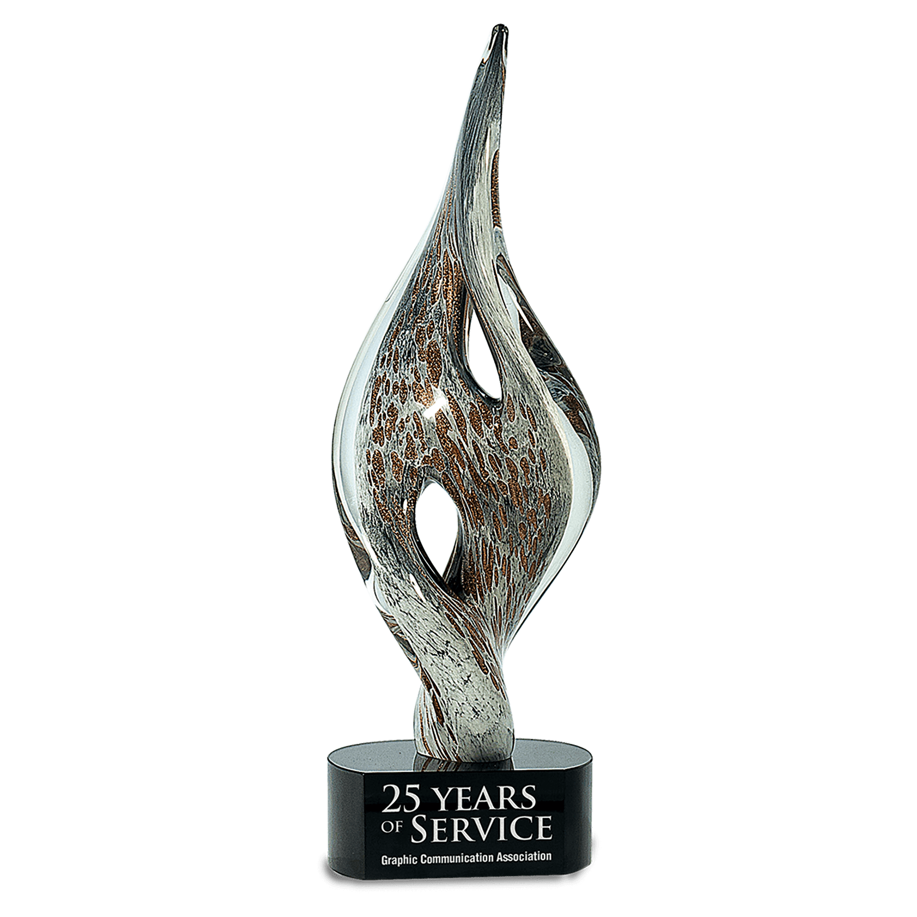 15" Spire Twist Art Glass