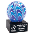 Blue & White 5" Two-Tone Sphere