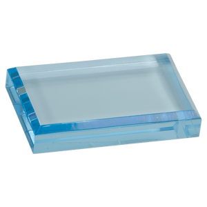 Blue 4" x 2 1/2" Acrylic Paperweight
