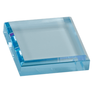 Blue 3" x 3" Acrylic Paperweight