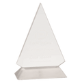 Medium Clear Triangle Acrylic with White Base