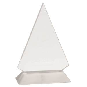 Clear Large Triangle Acrylic with Base