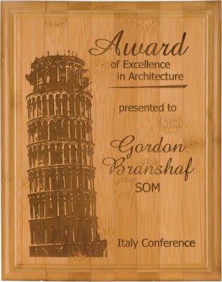 9" x 12" Bamboo Plaque