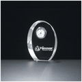 3 7/8" x 4 7/8" Crystal Clock