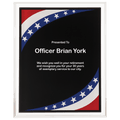 9" x 11" Stars & Stripes Border Clear-Plaq Acrylic
