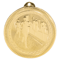 Bright Gold 2" Cross Country Laserable BriteLazer Medal