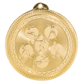 Bright Gold 2" Field Events Laserable BriteLazer Medal