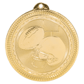 Bright Gold 2" Football Laserable BriteLazer Medal