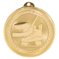 Bright Gold 2" Hockey Laserable BriteLazer Medal