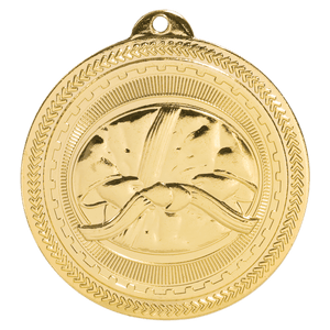 Bright Gold 2" Martial Arts Laserable BriteLazer Medal