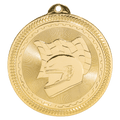 Bright Gold 2" Racing Laserable BriteLazer Medal