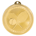 Bright Gold 2" Tennis Laserable BriteLazer Medal