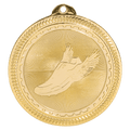 Bright Gold 2" Track Laserable BriteLazer Medal