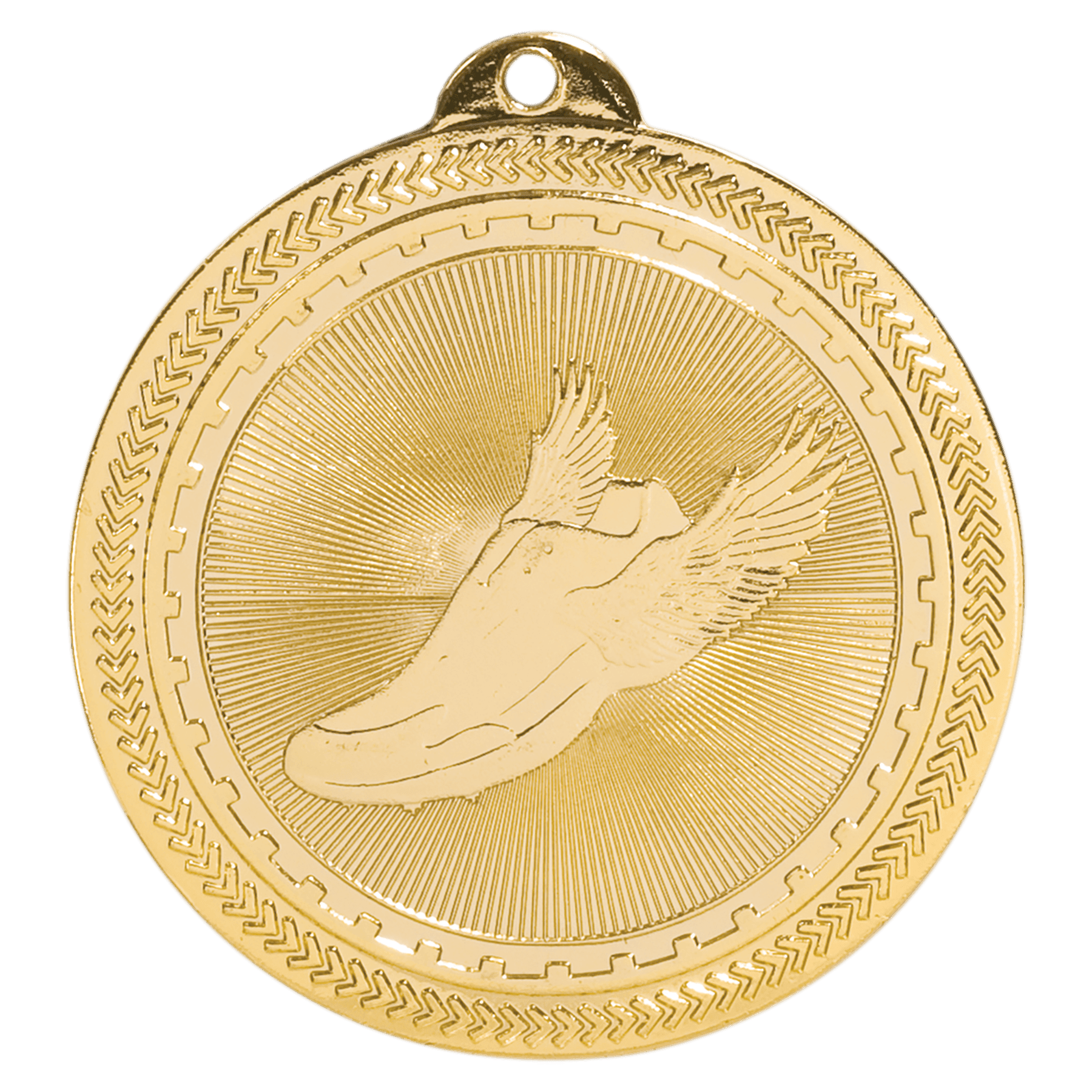 Bright Gold 2" Track Laserable BriteLazer Medal