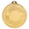 Bright Gold 2" Volleyball Laserable BriteLazer Medal