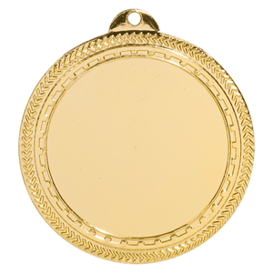 Bright Gold 2 3/4" 2" Insert Holder Laserable BriteLazer Medal