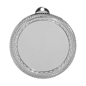 Bright Silver 2 3/4" 2" Insert Holder Laserable BriteLazer Medal