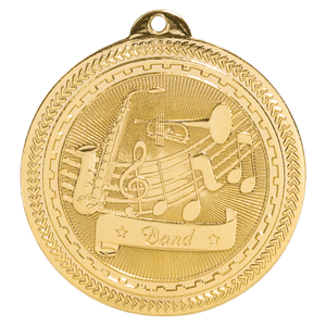 Bright Gold 2" Band Laserable BriteLazer Medal