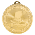 Bright Gold 2" Computers Laserable BriteLazer Medal