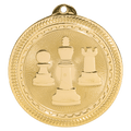 Bright Gold 2" Chess Laserable BriteLazer Medal