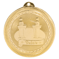Bright Gold 2" Debate Laserable BriteLazer Medal