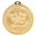 Bright Gold 2" Drama Laserable BriteLazer Medal