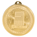 Bright Gold 2" Math Laserable BriteLazer Medal