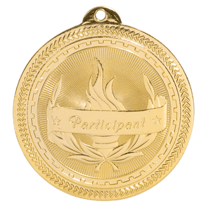 Bright Gold 2" Participant Laserable BriteLazer Medal
