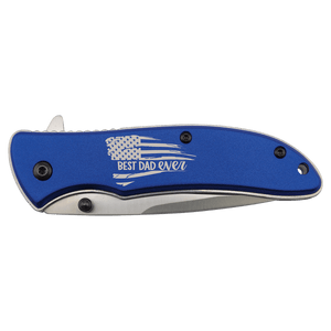 Bison River 4 1/4" Blue Every Day Carry Knife