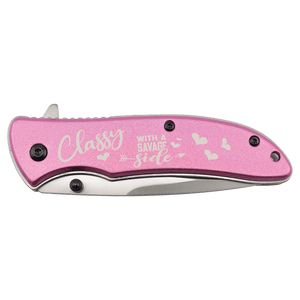 Bison River 4 1/4" Pink Every Day Carry Knife