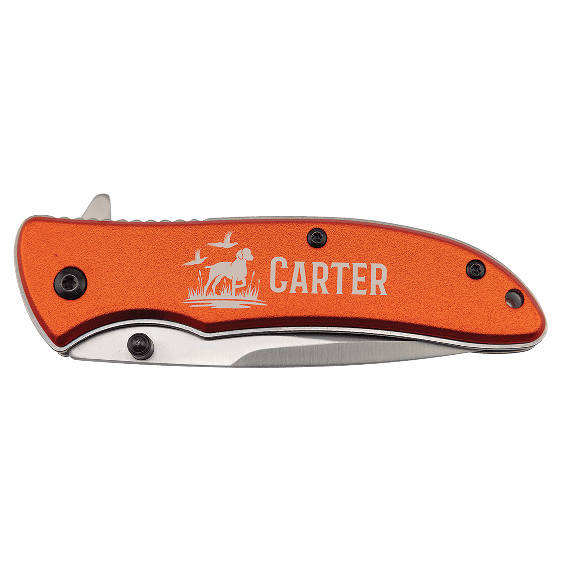 Bison River 4 1/4" Orange Every Day Carry Knife