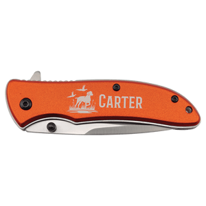 Bison River 4 1/4" Orange Every Day Carry Knife