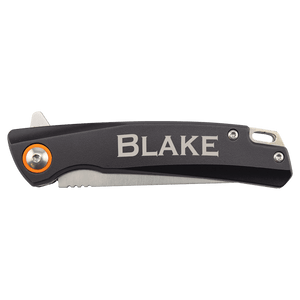 Bison River 4" Black Every Day Carry Knife with Ball Bearing Open Mechanism