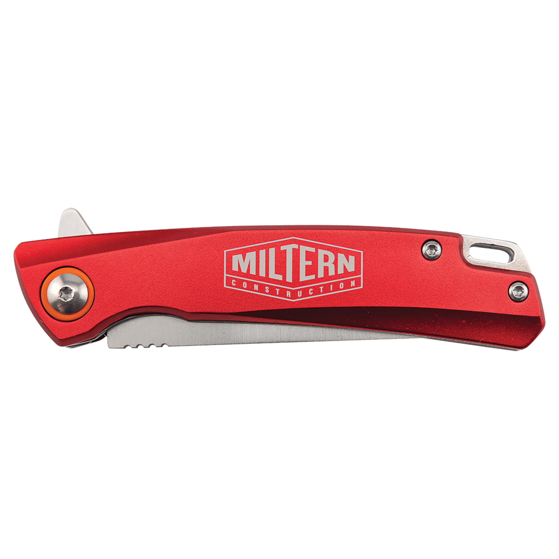 Bison River 4" Red Every Day Carry Knife with Ball Bearing Open Mechanism