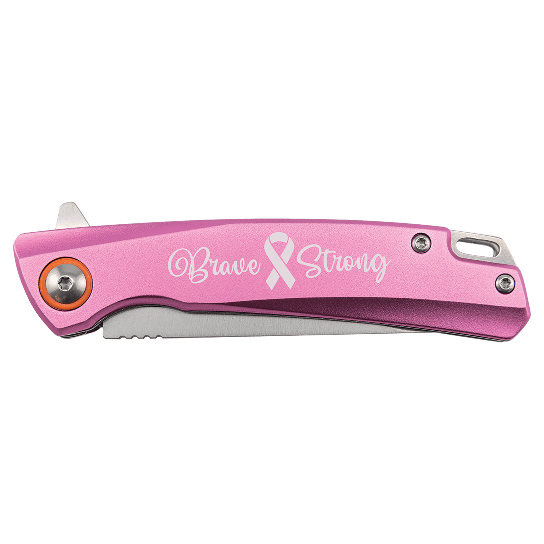 Bison River 4" Pink Every Day Carry Knife with Ball Bearing Open Mechanism