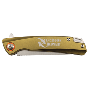 Bison River 4" Flat Dark Earth Every Day Carry Knife with Ball Bearing Open Mechanism