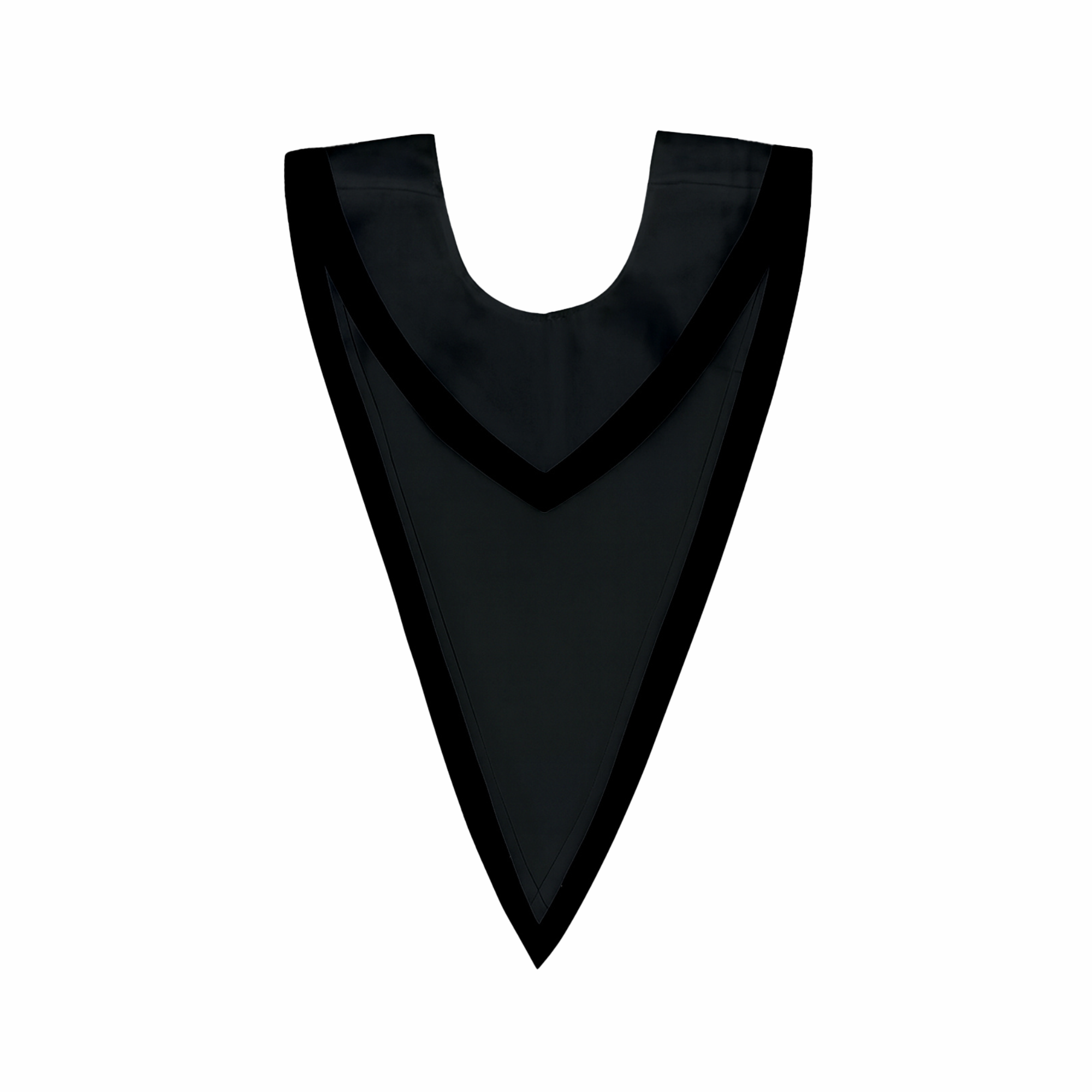 Single Ply V Stole with Ribbon