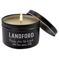 8 oz. Lavender Vanilla Candle in a Black Metal Tin