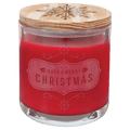 14 oz. Peppermint Twist Candle in a Glass Holder with Wood Lid