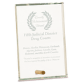 4" x 6" Clear Rectangle CrystalEdge Glass